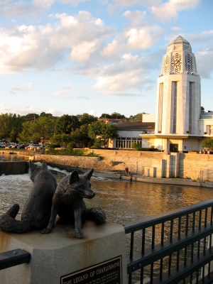 The Fox River and Municipal Center at St. Charles
Wikimedia Commons
Link: https://commons.wikimedia.org/wiki/File:Fox_River_St_Charles_IL.jpg